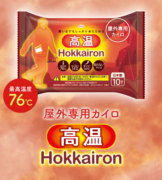 ホッカイロ Hokkairon 高温 貼らない レギュラー 10個入